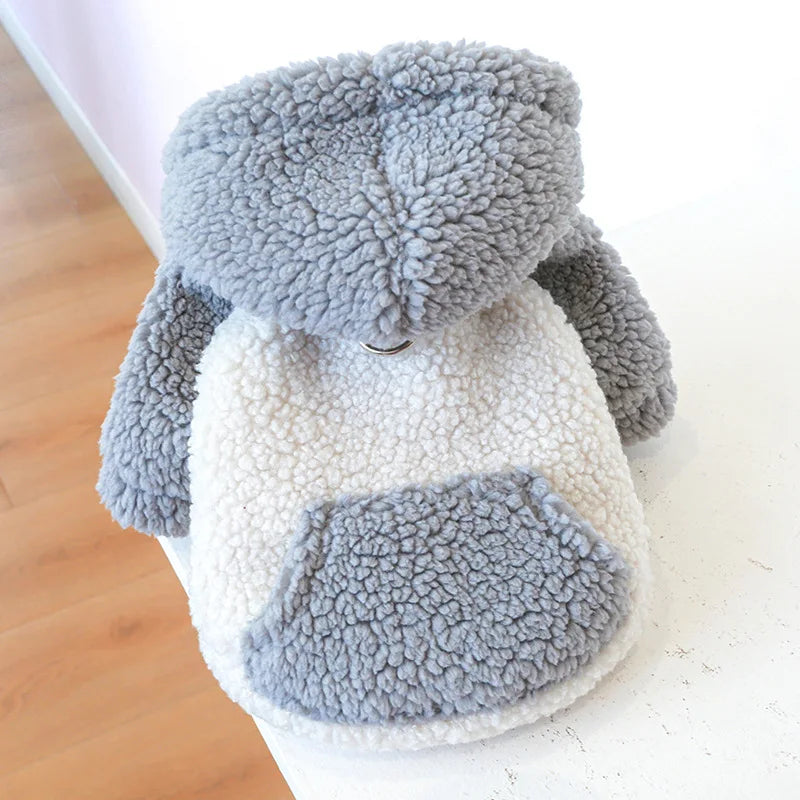 Casaco Plush Moletom com Capuz