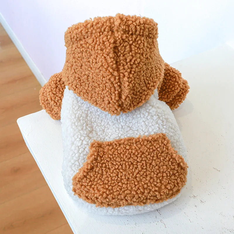 Casaco Plush Moletom com Capuz