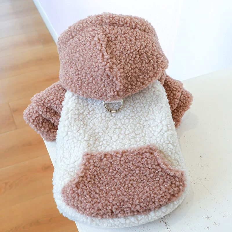 Casaco Plush Moletom com Capuz